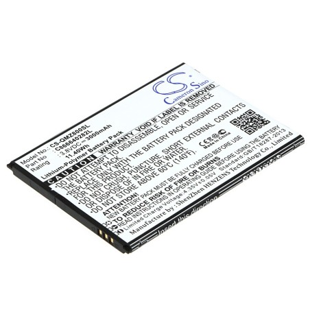Batterie pour BLU D690U (3000 mAh/11.4 Wh, 3.8 V)
