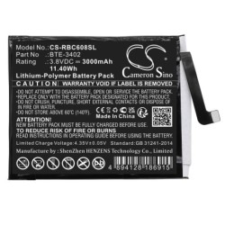 Batterie pour Orbic JOY (3000 mAh/11.4 Wh, 3.8 V)