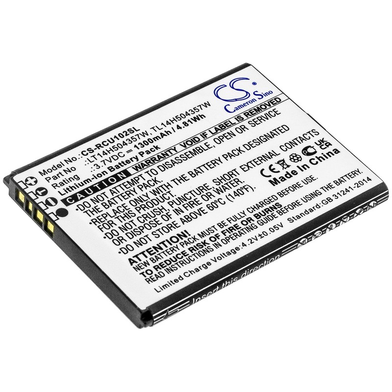 Batterie pour Cingular U102AA (1300 mAh/4.81 Wh, 3.7 V)
