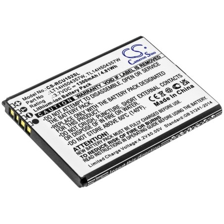 Batterie pour Cricket U102AC (1300 mAh/4.81 Wh, 3.7 V)