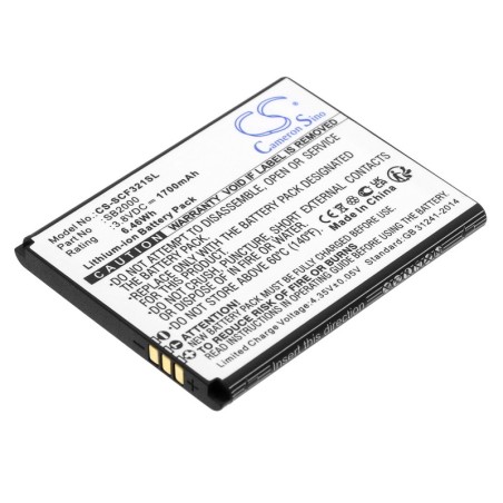 Batterie pour Schok SB2000 (1700 mAh/6.46 Wh, 3.8 V)