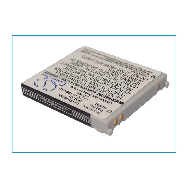 Batterie pour Sharp V402SH (700 mAh/2.59 Wh, 3.7 V)