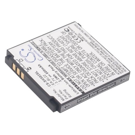 Batterie pour Sharp SH5010C (600 mAh/2.22 Wh, 3.7 V)