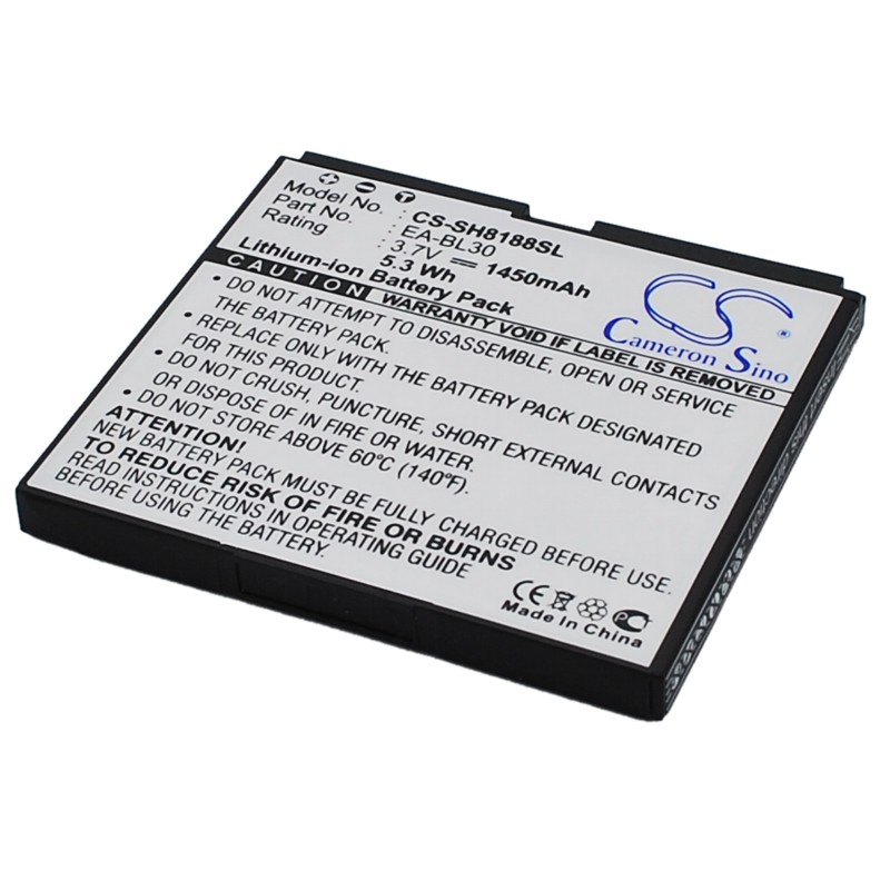 Batterie pour Sharp EA-BL30 (1450 mAh/5.37 Wh, 3.7 V)