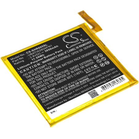Batterie pour Sharp SHV39 (3050 mAh/11.59 Wh, 3.8 V)