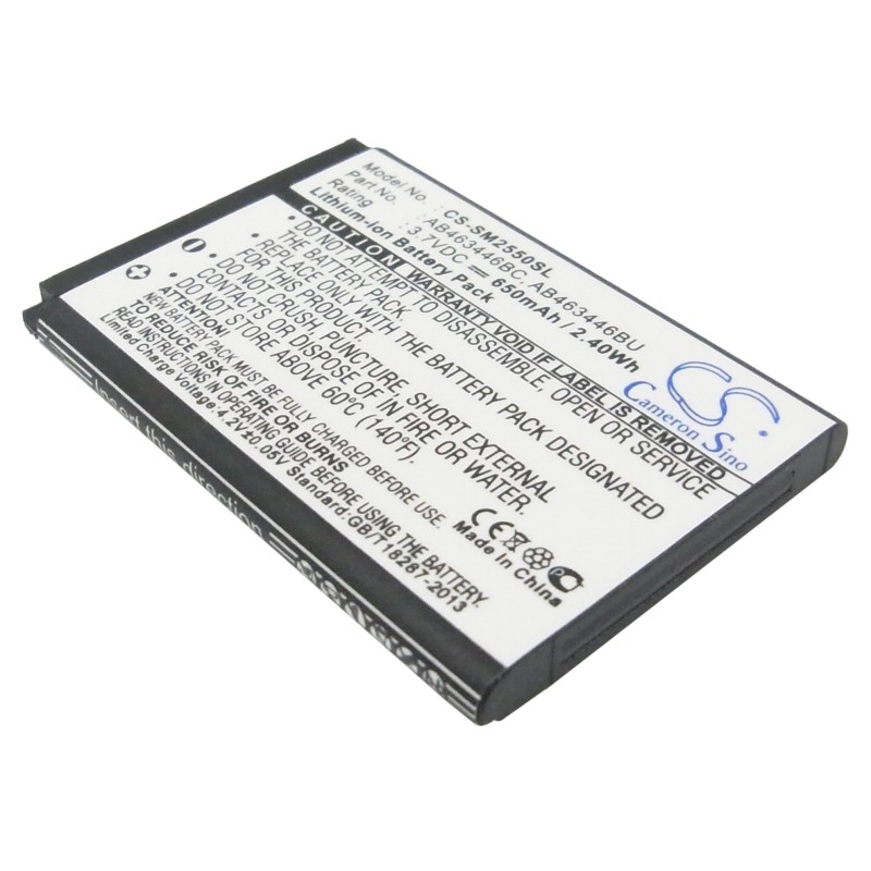 Batterie pour Samsung Diva Folder (650 mAh/2.41 Wh, 3.7 V)
