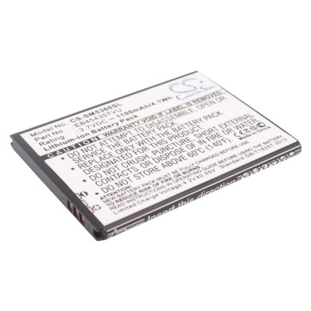 Batterie pour Samsung Wave Y (1100 mAh/4.07 Wh, 3.7 V)