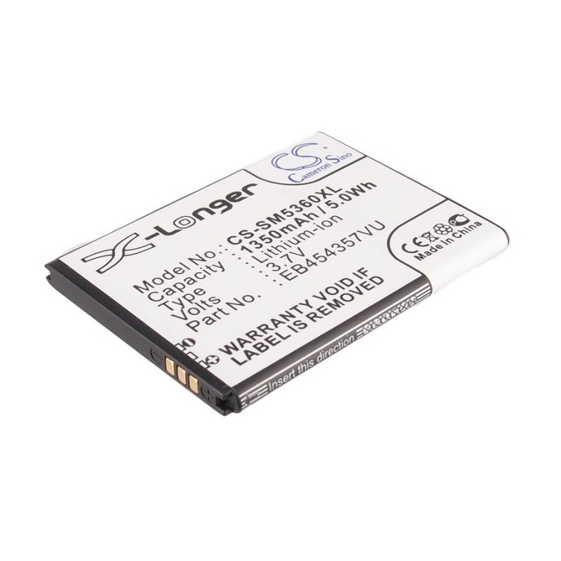 Batterie pour Samsung EB454357VA (1350 mAh/5 Wh, 3.7 V)