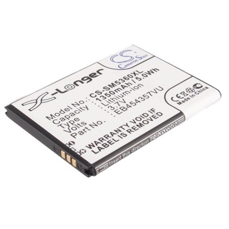 Batterie pour Samsung EB454357VA (1350 mAh/5 Wh, 3.7 V)