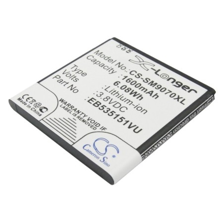 Batterie pour Samsung EB535151VU (1600 mAh/6.08 Wh, 3.8 V)