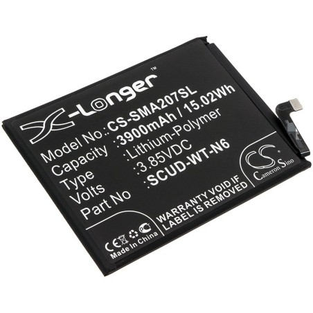 Batterie pour Samsung SM-A102D (3900 mAh/15.02 Wh, 3.85 V)