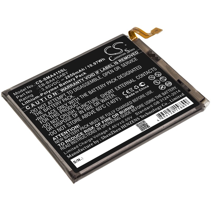 Batterie pour Samsung SC-41A (2850 mAh/10.97 Wh, 3.85 V)