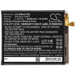 Batterie pour Samsung SM-A415 (2850 mAh/10.97 Wh, 3.85 V)
