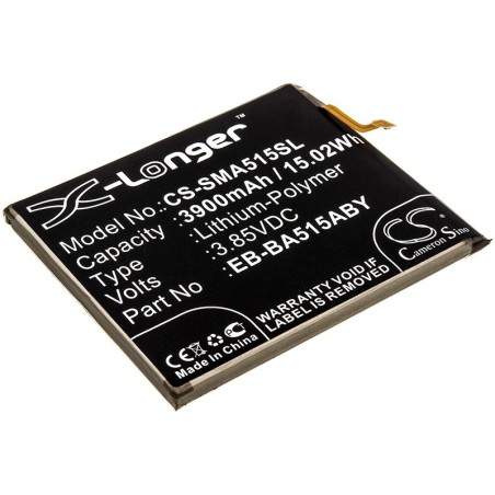 Batterie pour Samsung EB-BA515ABE (3900 mAh/15.02 Wh, 3.85 V)