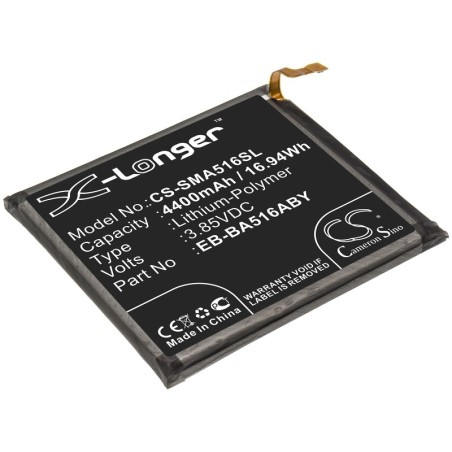 Batterie pour Samsung SM-A516B (4400 mAh/16.94 Wh, 3.85 V)