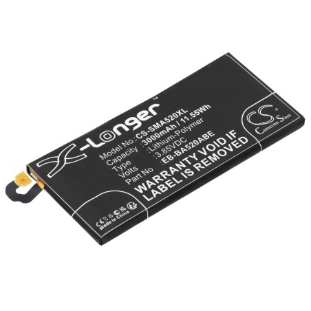 Batterie pour Samsung SM-A520S (3000 mAh/11.55 Wh, 3.85 V)