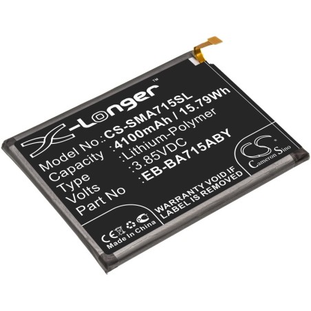 Batterie pour Samsung SM-A716B (4100 mAh/15.79 Wh, 3.85 V)