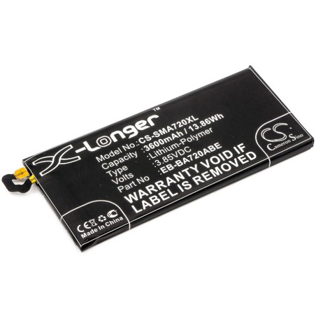 Batterie pour Samsung SM-A720F (3600 mAh/13.86 Wh, 3.85 V)