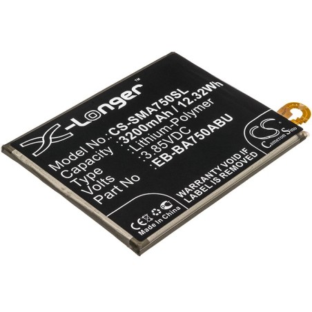 Batterie pour Samsung SM-A105G (3200 mAh/12.32 Wh, 3.85 V)