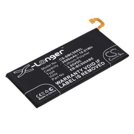 Batterie pour Samsung SM-C5000 (2600 mAh/10.01 Wh, 3.85 V)