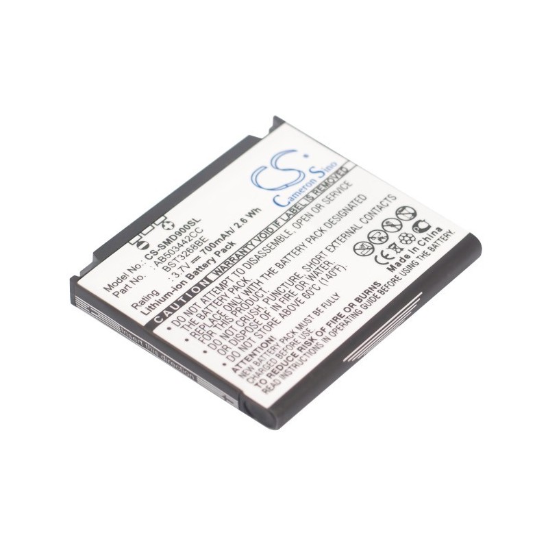Batterie pour Samsung SGH-E788 (700 mAh/2.59 Wh, 3.7 V)