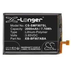 Batterie pour Samsung EB-BF907ABA (2000 mAh/7.7 Wh, 3.85 V)