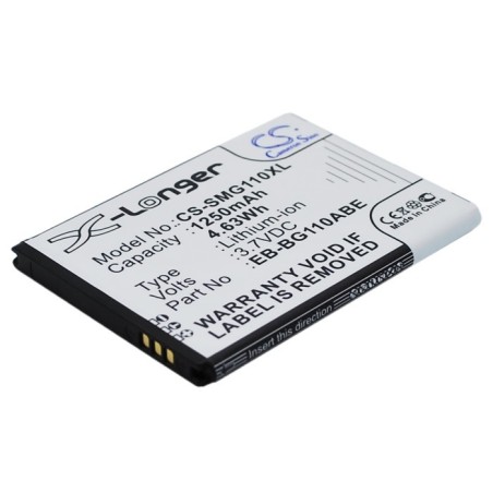 Batterie pour Samsung EB-BG110ABE (1250 mAh/4.63 Wh, 3.7 V)