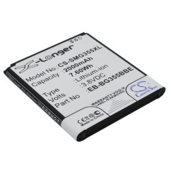 Batterie pour Samsung Galaxy Core Lite (2000 mAh/7.6 Wh, 3.8 V)