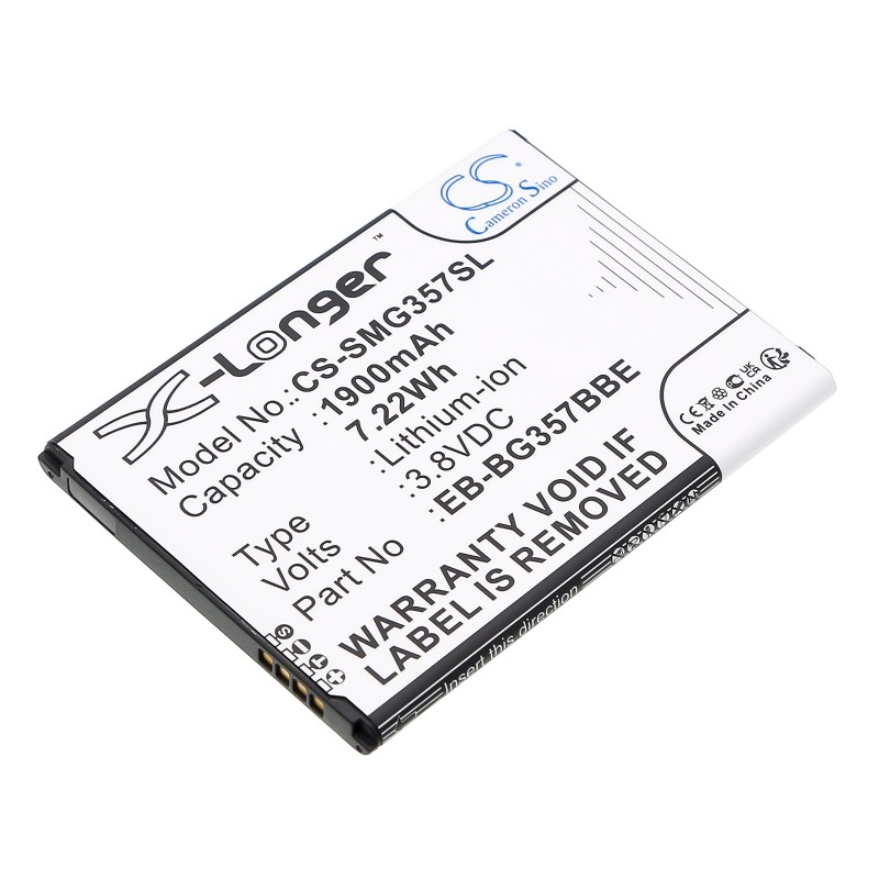 Batterie pour Samsung SM-G357 (1900 mAh/7.22 Wh, 3.8 V)