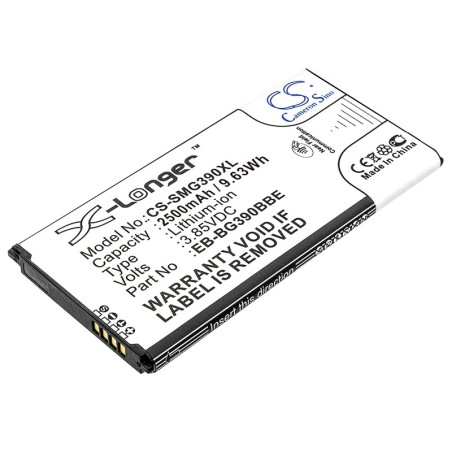 Batterie pour Samsung EB-BG390BBE (2500 mAh/9.63 Wh, 3.85 V)