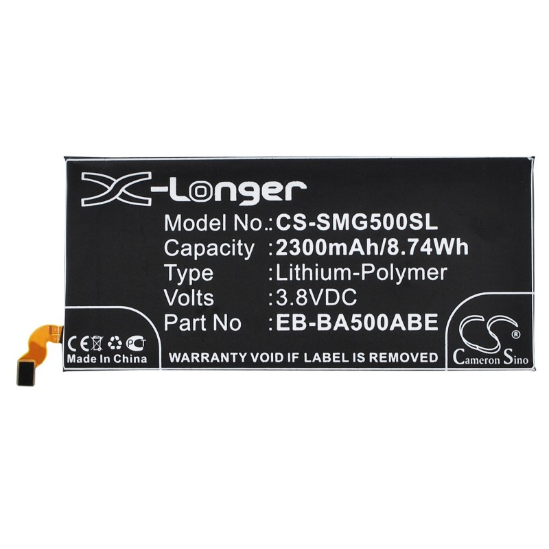 Batterie pour Samsung EB-BA500ABE (2300 mAh/8.74 Wh, 3.8 V)