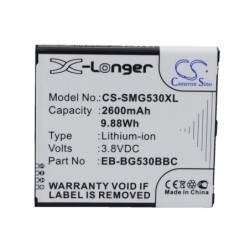 Batterie pour Samsung Galaxy J3 Eclipse (2600 mAh/9.88 Wh, 3.8 V)