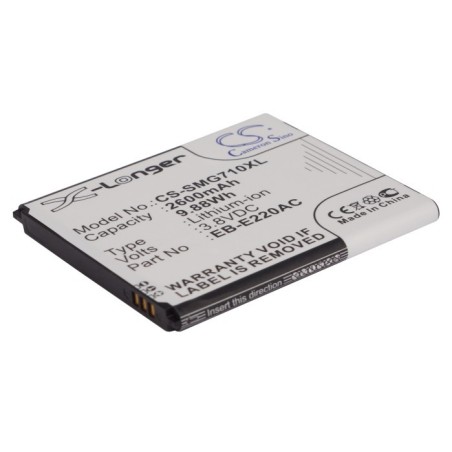 Batterie pour Samsung EB-B220AC (2600 mAh/9.88 Wh, 3.8 V)