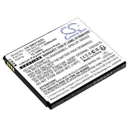 Batterie pour Samsung EB-BG736BBE (3200 mAh/12.32 Wh, 3.85 V)