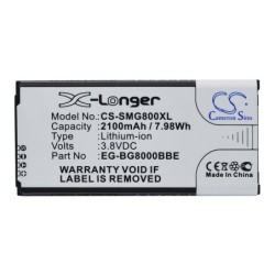 Batterie pour Samsung EG-BG800BBE (2100 mAh/8.09 Wh, 3.85 V)