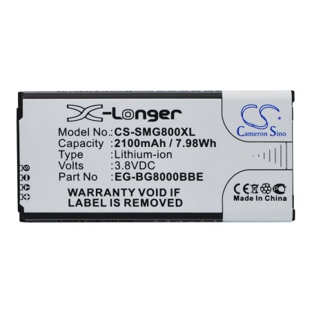 Batterie pour Samsung EB-BG800BBE (2100 mAh/8.09 Wh, 3.85 V)