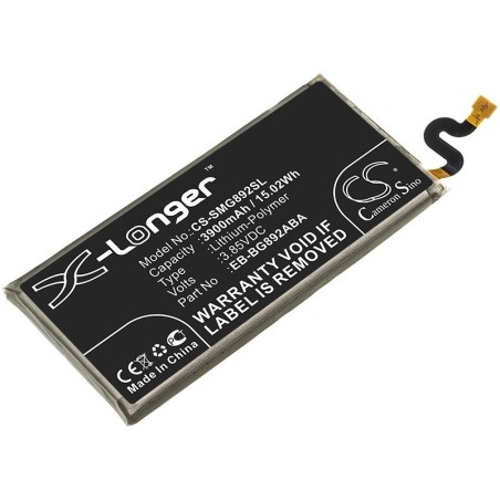 Batterie pour Samsung EB-BG892ABA (3900 mAh/15.02 Wh, 3.85 V)
