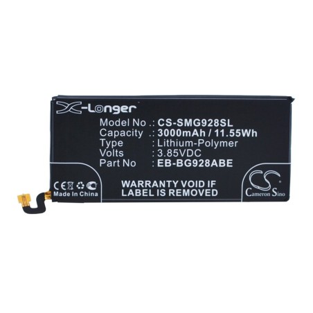 Batterie pour Samsung SM-G9287C (3000 mAh/11.55 Wh, 3.85 V)