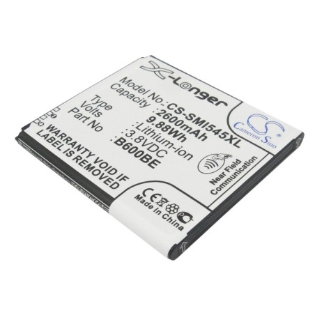 Batterie pour Samsung Galaxy S4 Active LTE-A (2600 mAh/9.88 Wh, 3.8 V)