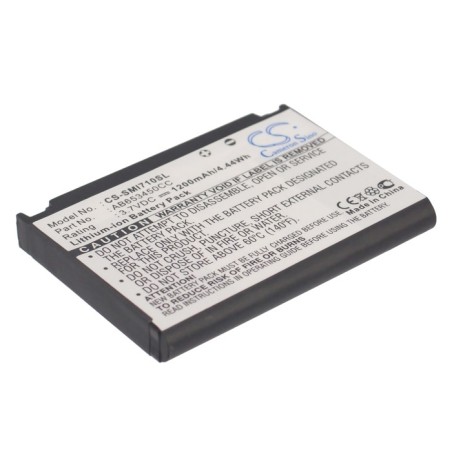 Batterie pour Samsung AB653450CC (1200 mAh/4.44 Wh, 3.7 V)