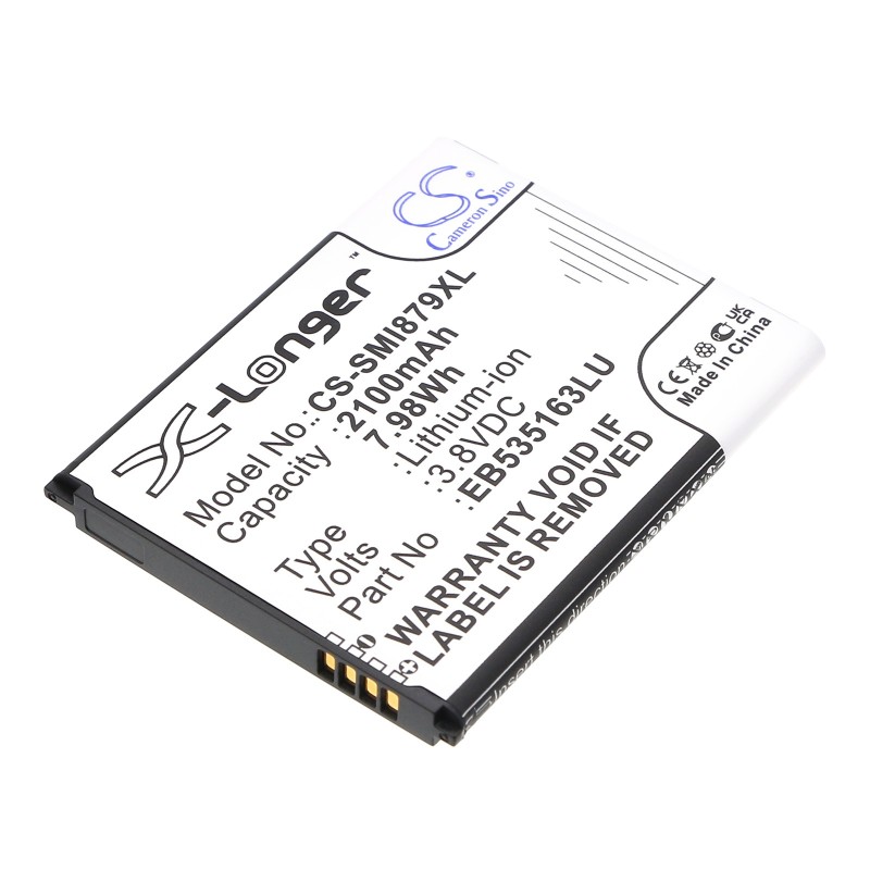 Batterie pour Samsung Note II Mini (2100 mAh/7.98 Wh, 3.8 V)