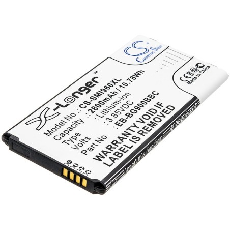 Batterie pour Samsung EB-B900BBE (2800 mAh/10.78 Wh, 3.85 V)