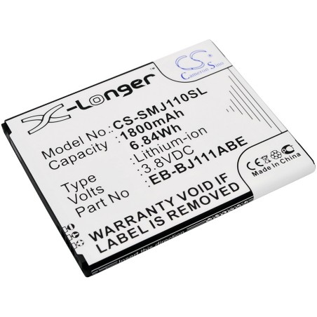 Batterie pour Samsung SM-J111 (1800 mAh/6.84 Wh, 3.8 V)