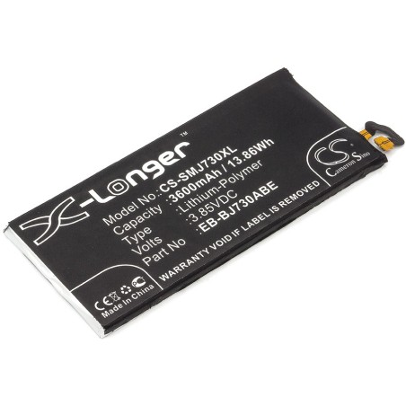 Batterie pour Samsung EB-BJ730ABE (3600 mAh/13.86 Wh, 3.85 V)