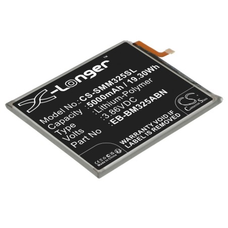 Batterie pour Samsung SM-M325F/DS (5000 mAh/19.3 Wh, 3.86 V)