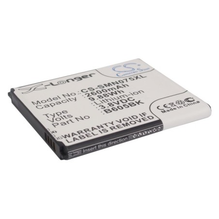 Batterie pour Samsung B605BA (2600 mAh/9.88 Wh, 3.8 V)