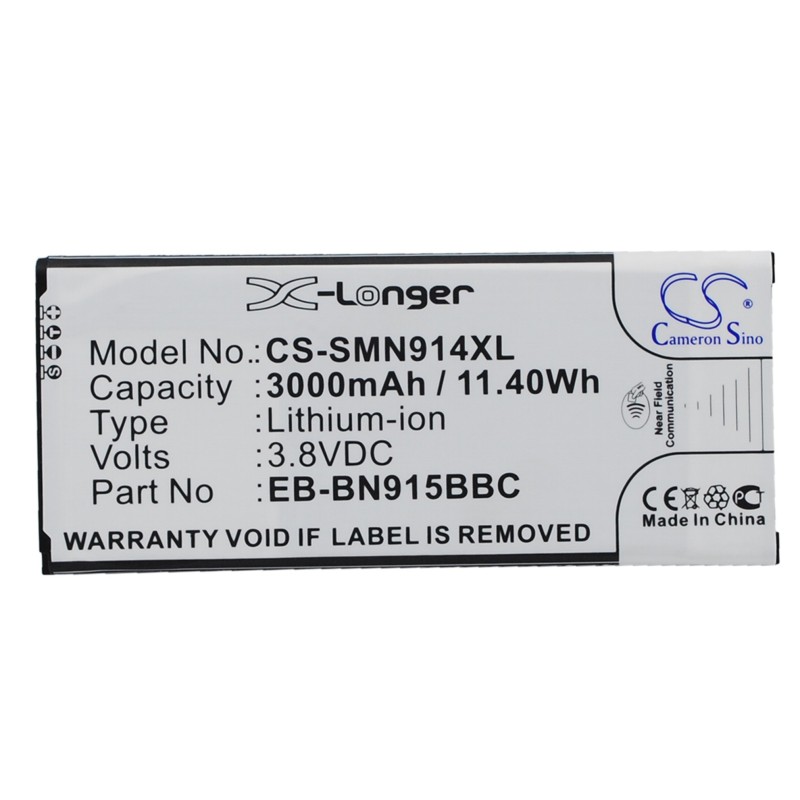 Batterie pour Samsung Galaxy Note Edge (3000 mAh/11.4 Wh, 3.8 V)