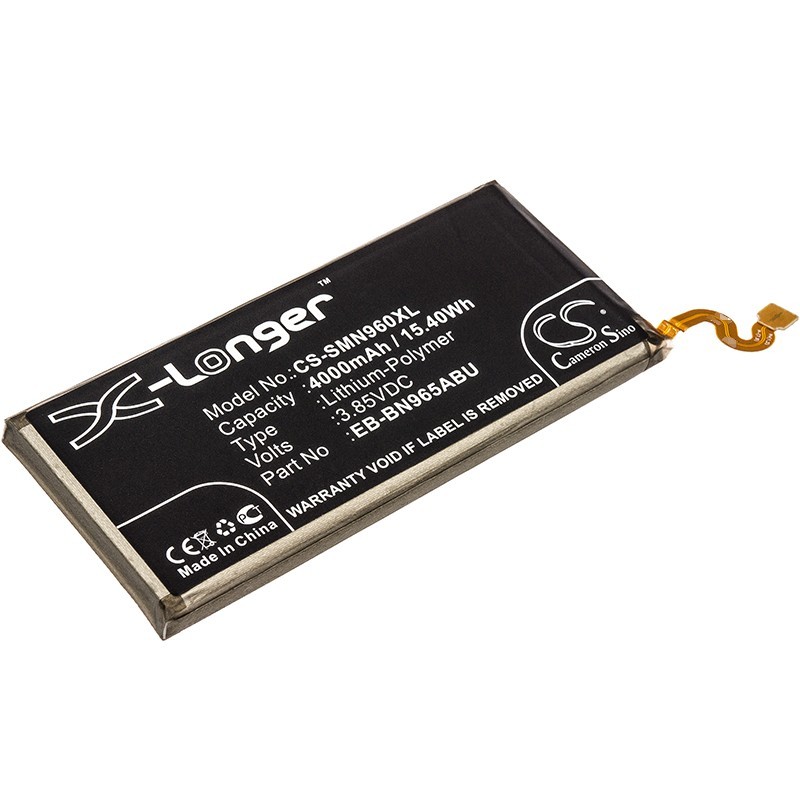 Batterie pour Samsung Galaxy Note 9 TD-LTE (4000 mAh/15.4 Wh, 3.85 V)