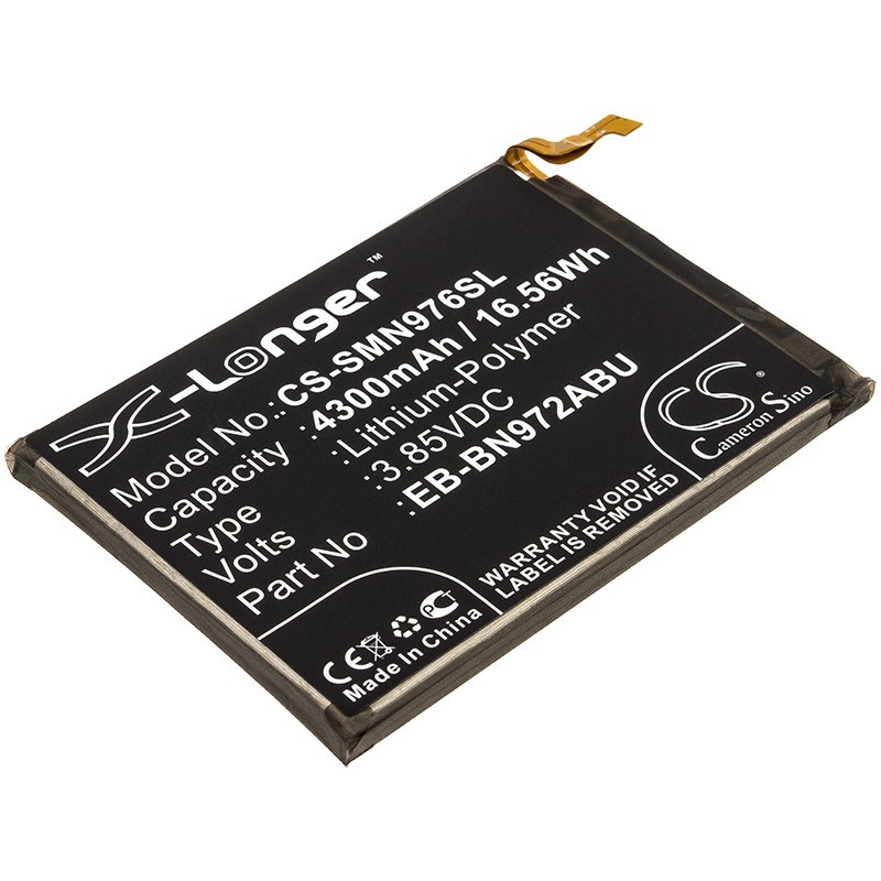 Batterie pour Samsung Galaxy Note 10+ (4300 mAh/16.56 Wh, 3.85 V)