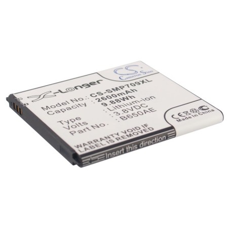 Batterie pour Samsung SM-V101F (2600 mAh/9.88 Wh, 3.8 V)